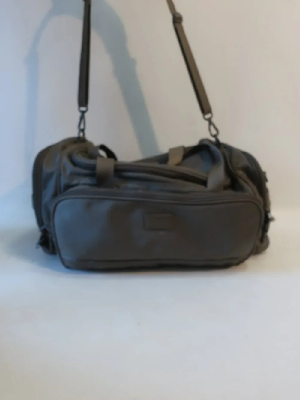 Mens Andiamo Gray Large Nylon Duffel/Travel Bag